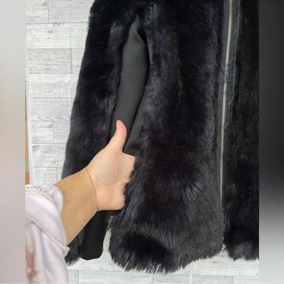 Clover Canyon Chandelier Print Blazer Jacket reversible faux fur medium - Picture 15 of 16